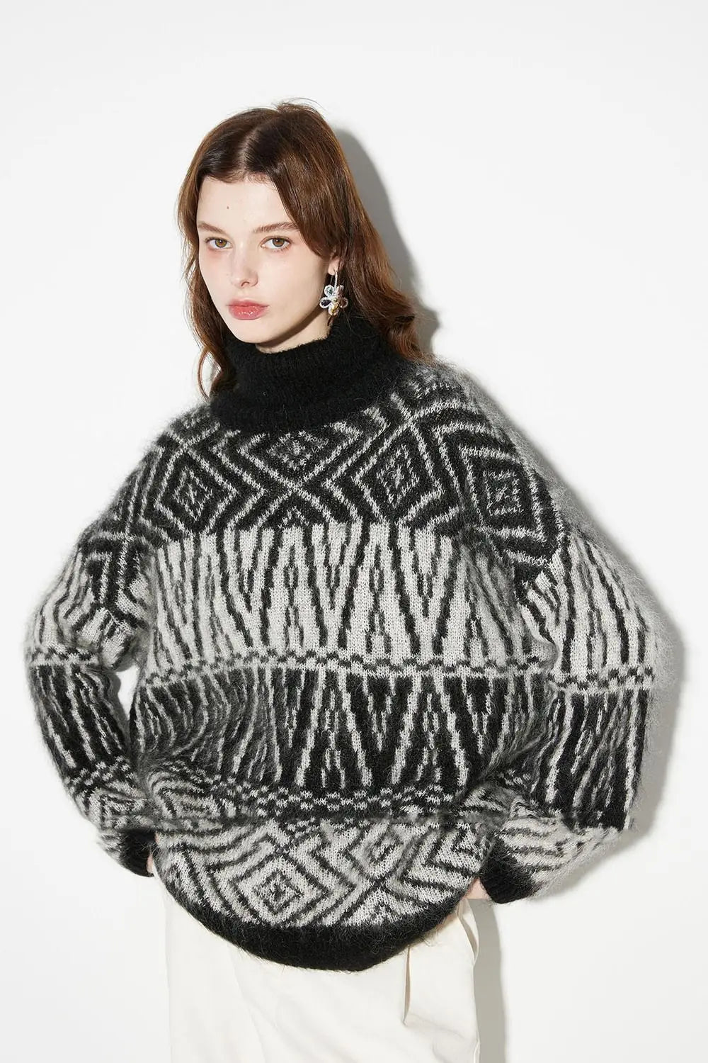 Cozy Vintage Mohair Turtleneck Sweater