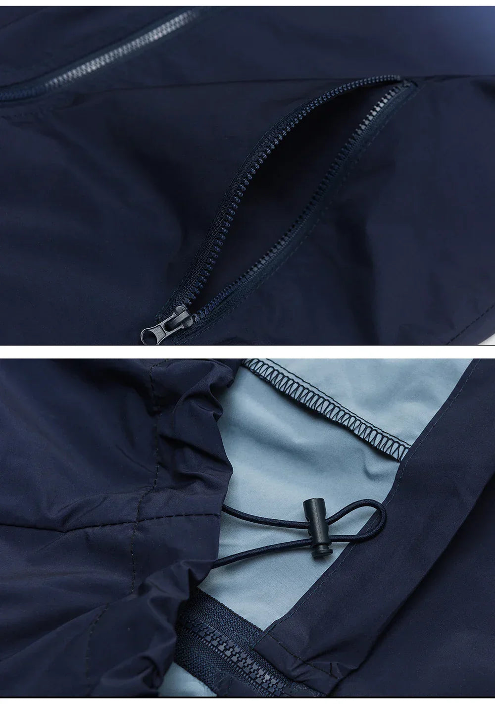 Loose Gradient Color Windbreaker Jacket