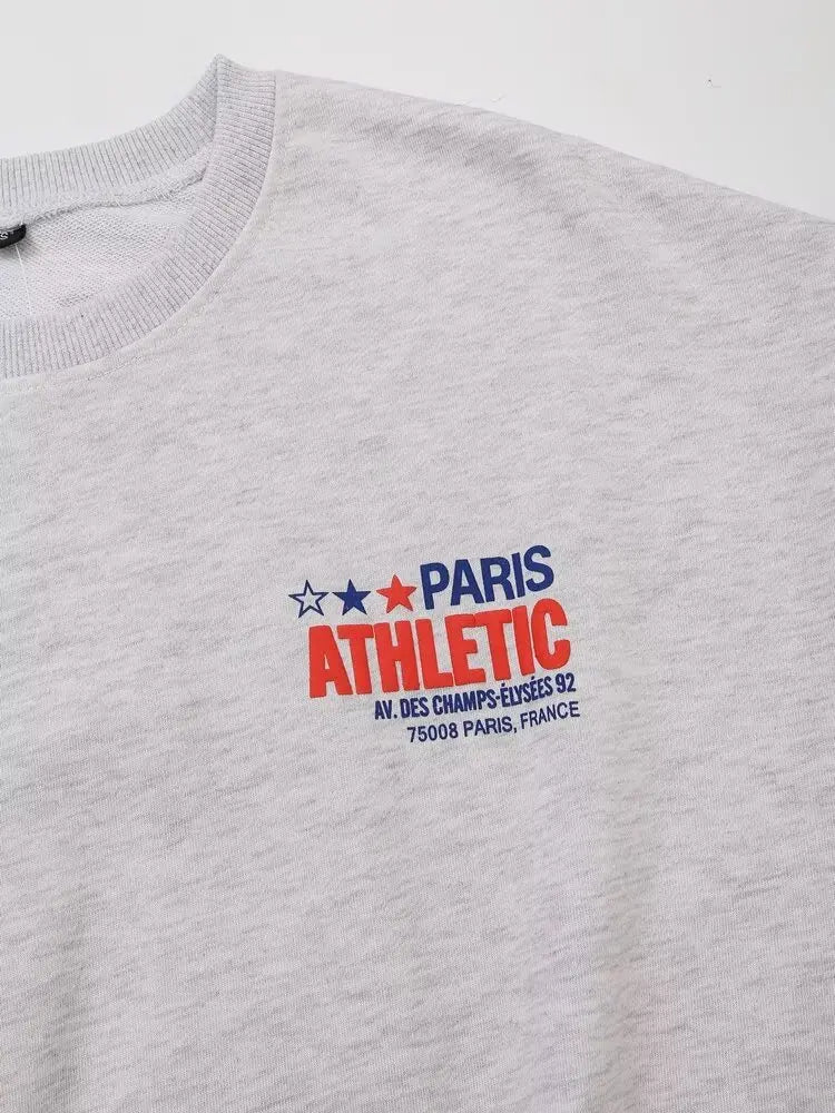 Colorful Print Oversized Cotton Sweatshirt