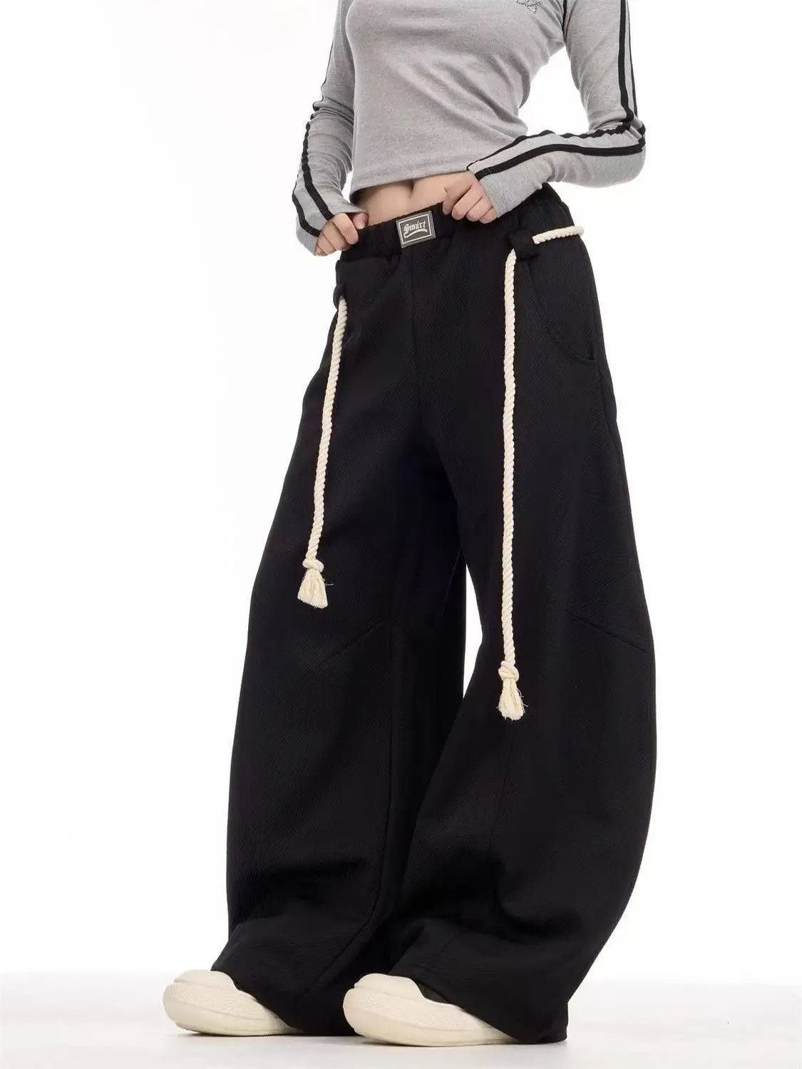 Retro Supper Baggy Drawstring Sweatpants