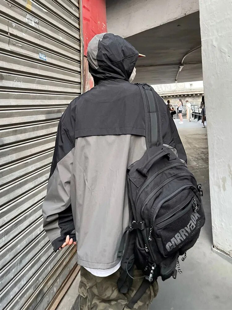 Y2k Vintage Embroidery Windbreaker Jacket