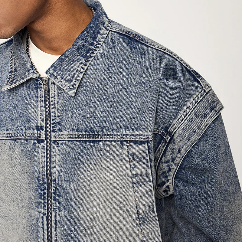 Washed Sandy Denim Jacket