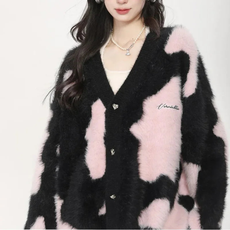 Women Cool Cozy Oversized Knitted Cardigan