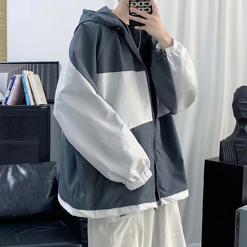 Hooded Spring Windbreaker Jacket