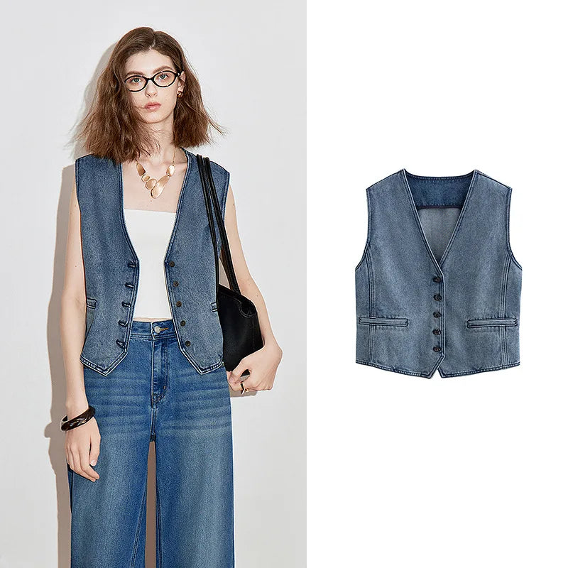 Vintage Western Style Slim Fit Vest