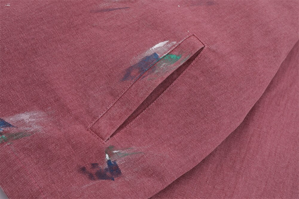 Splash Ink Embroidered Butterfly Jean Jacket