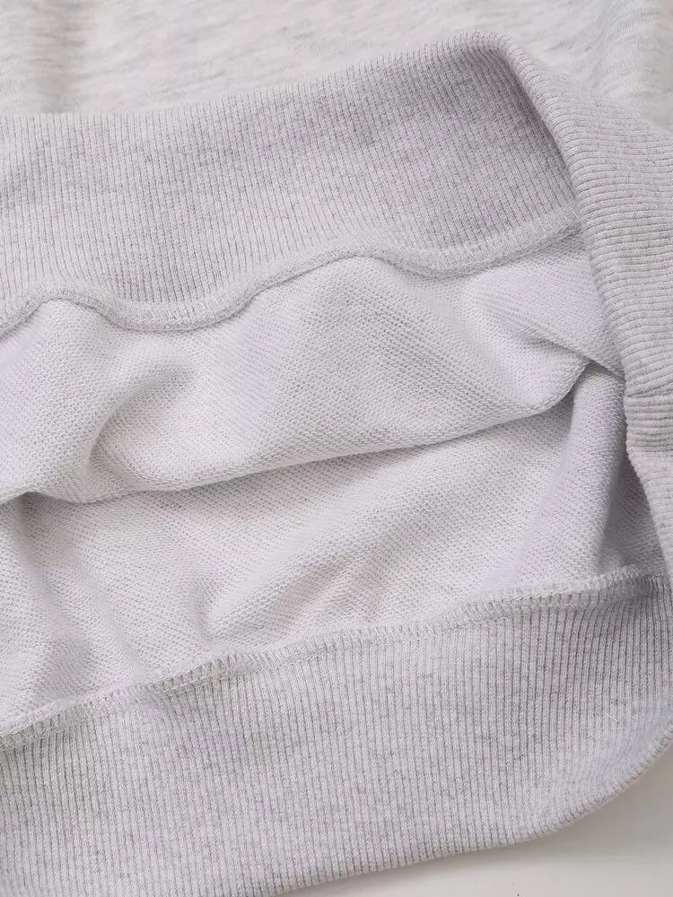 Colorful Print Oversized Cotton Sweatshirt