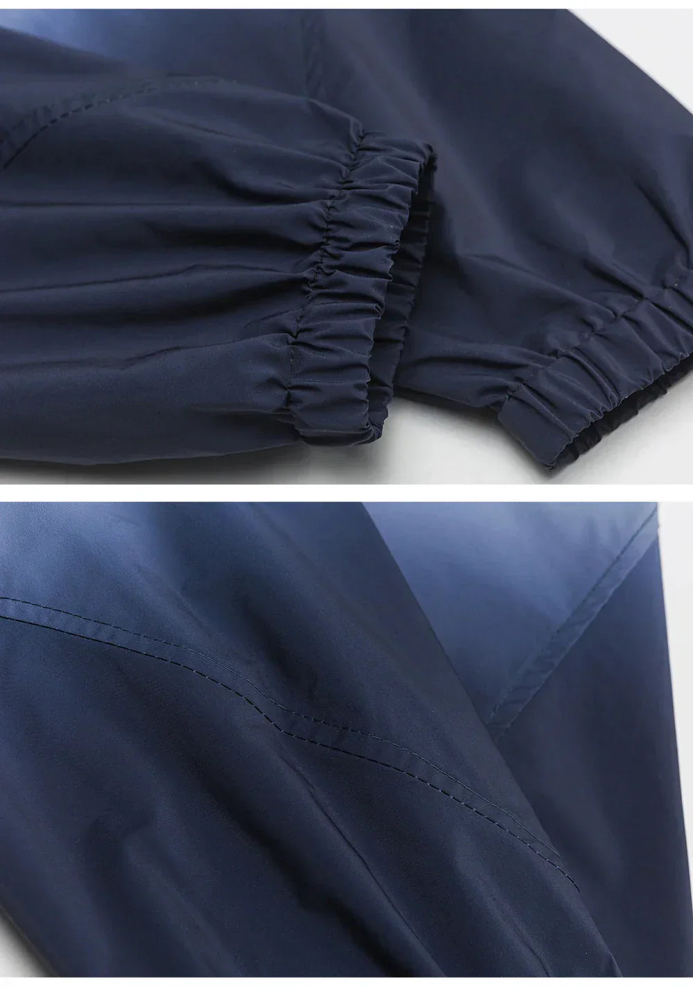 Loose Gradient Color Windbreaker Jacket