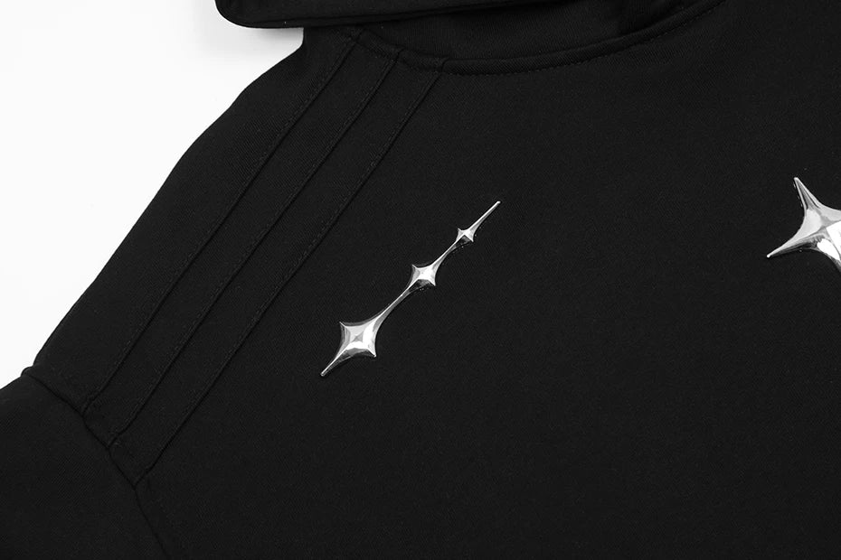 Loose Stellar Cross Hoodie