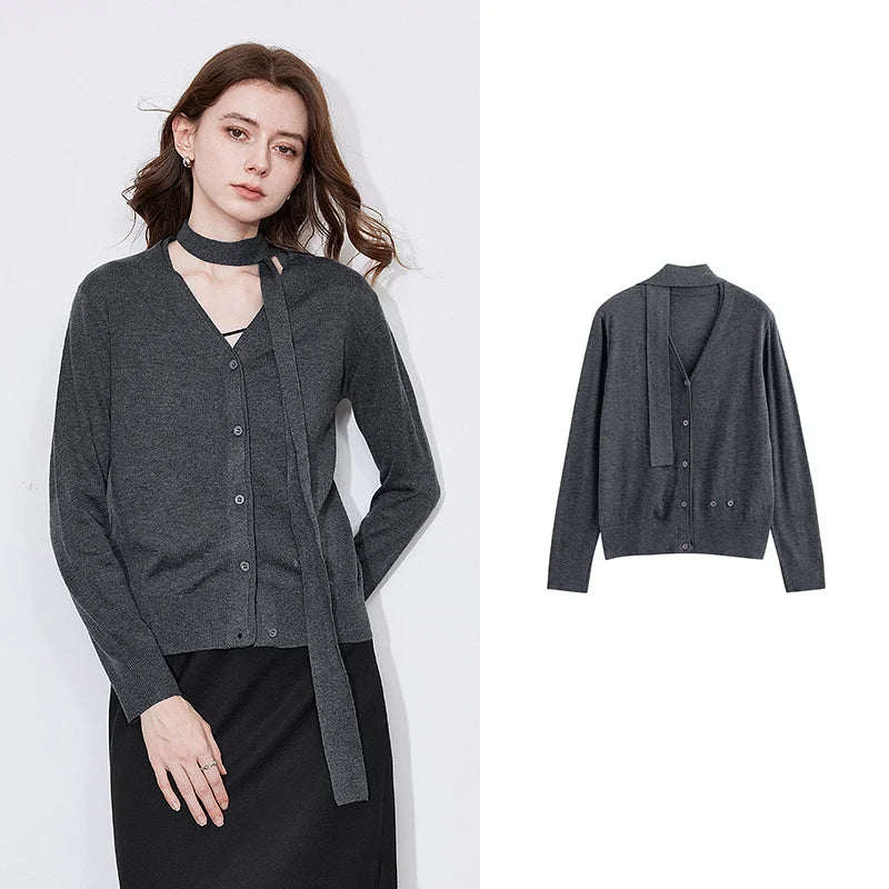 Women Vintage Casual Knit Cardigan