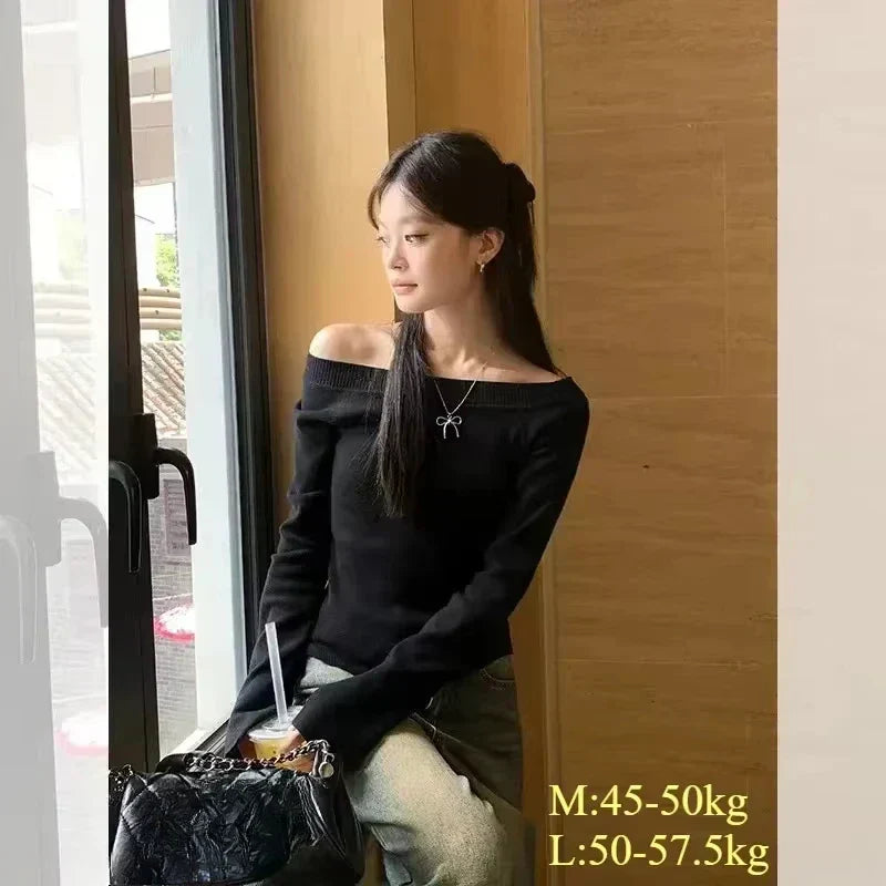 Off-Shoulder Elegance Sweater