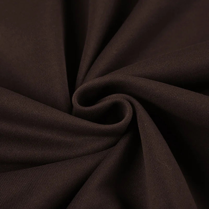 Plush Vintage Letter Print Winter Sweatshirt