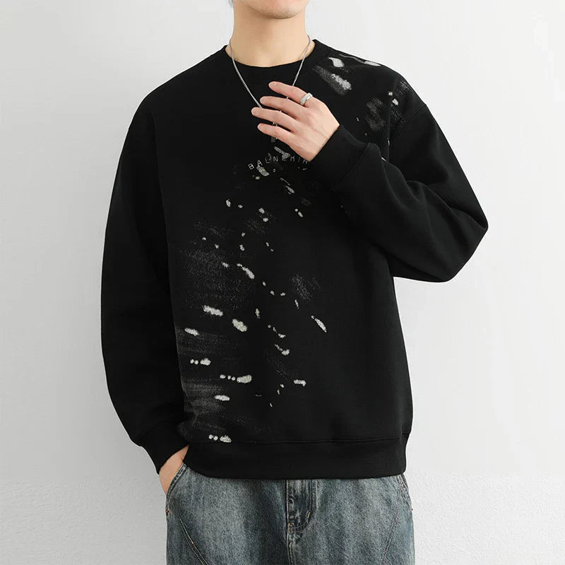 Abstract Paint Splatter Sweatshirt