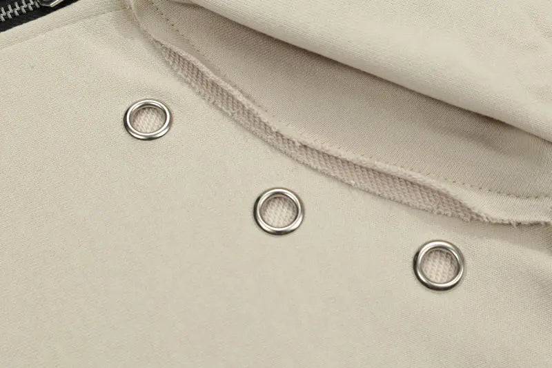 Loose Star Embroidery Hoodie