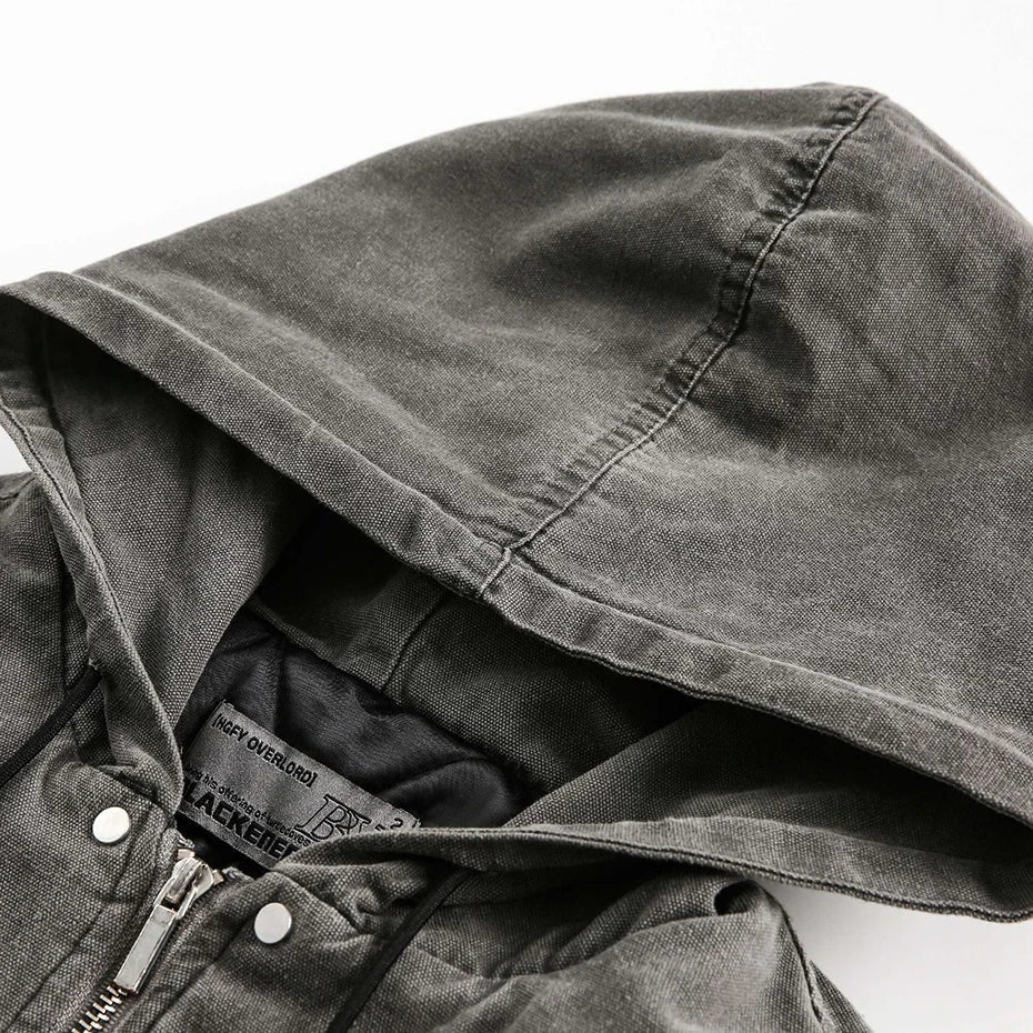 Structured Utility Hoodie Jacket