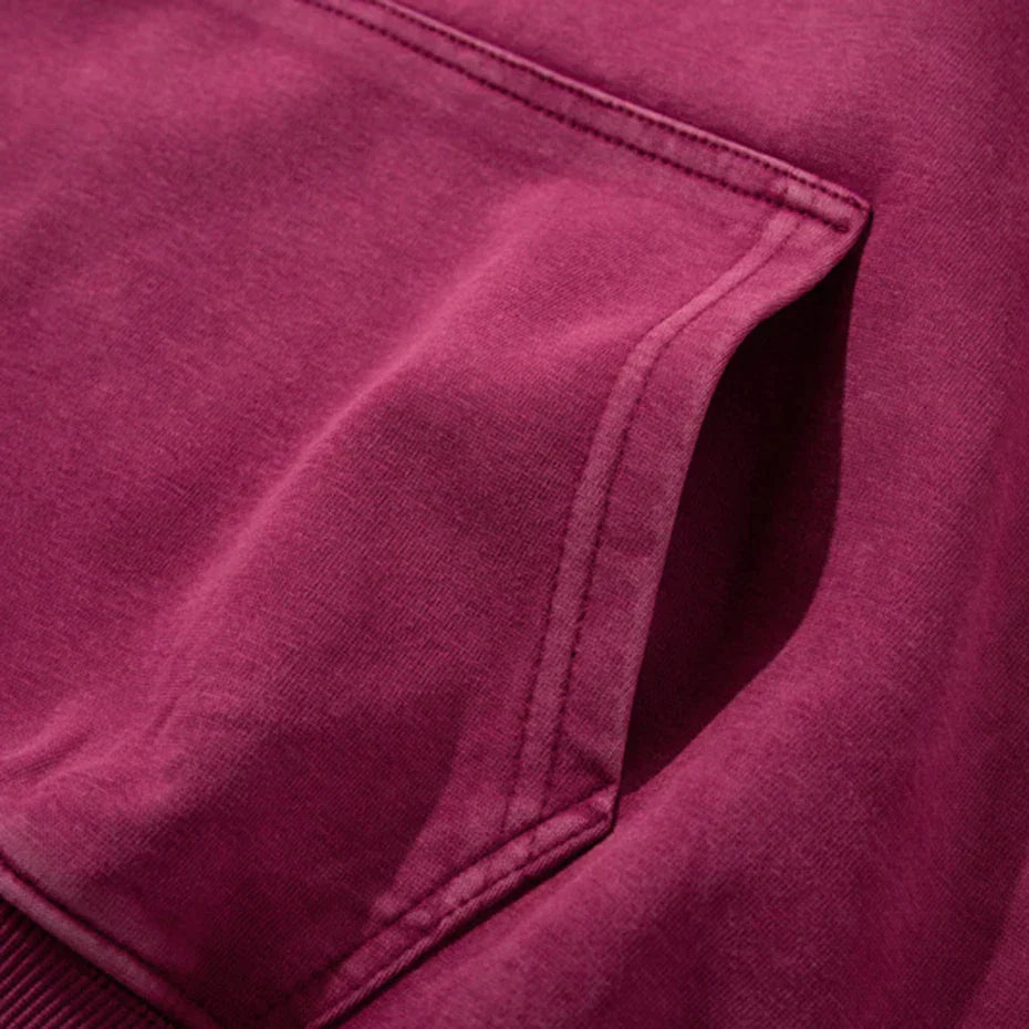 Star Emblem Contrast Hoodie