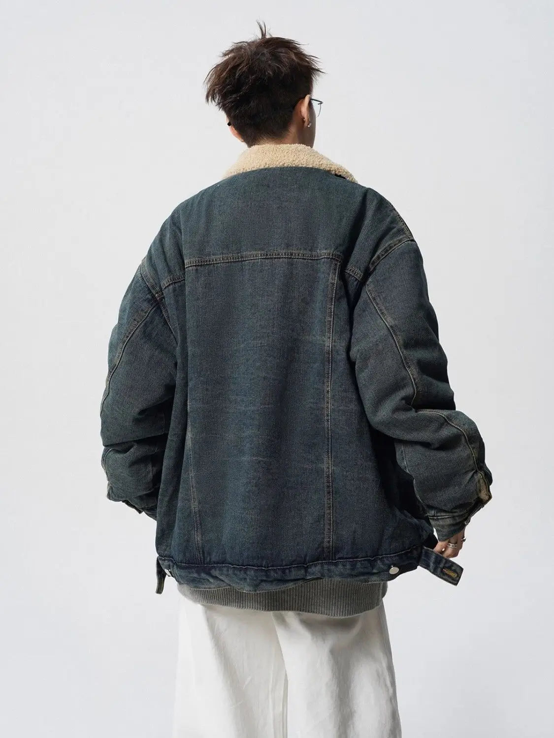 High Quality Thickened Cotton Denim Jacket