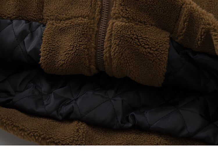 Furry Fleece Zip-up Jacket