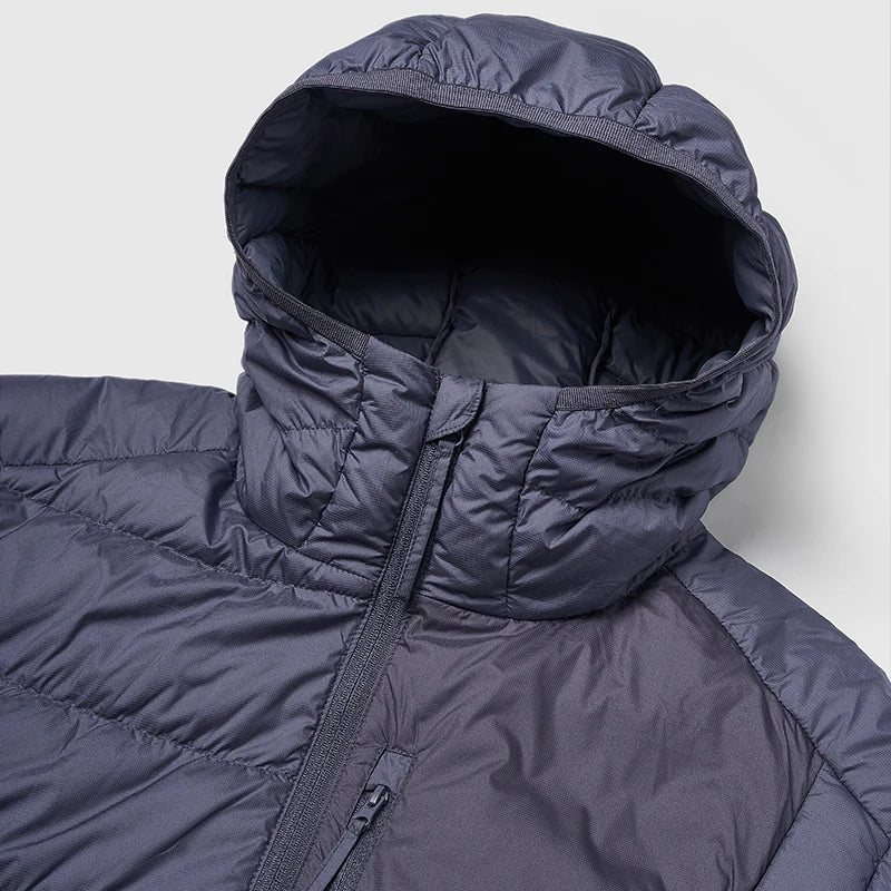 Patchwork Hooded Puffer Jacket