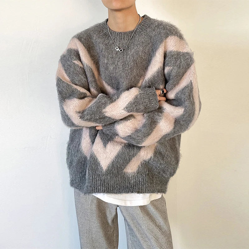 Luxury Knitted Pullover O-Neck Knitwear Sweater