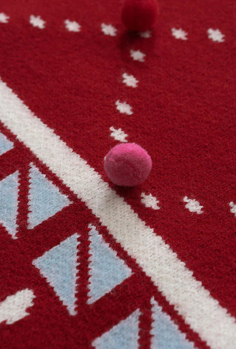 Christmas Knitted Snow Sweater