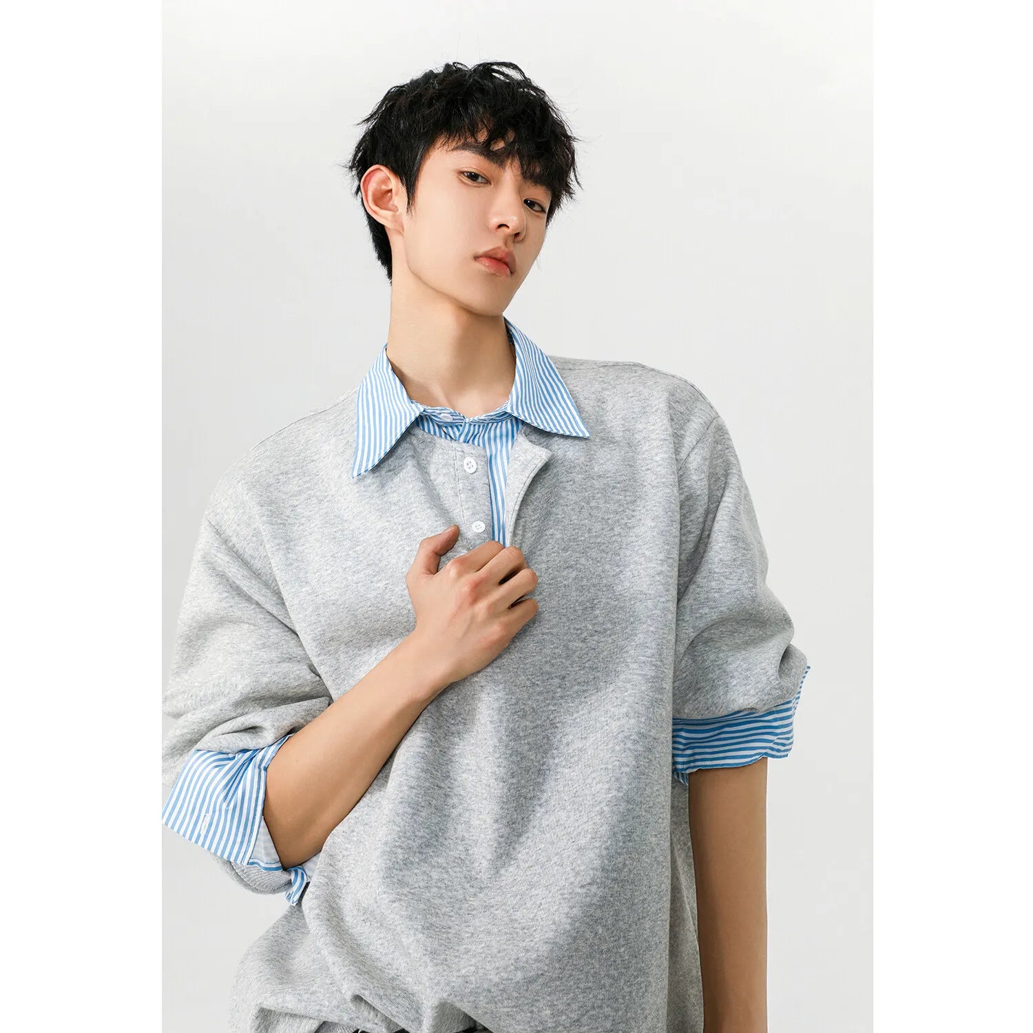 Classic Comfort Versatile Layered Look Sweater