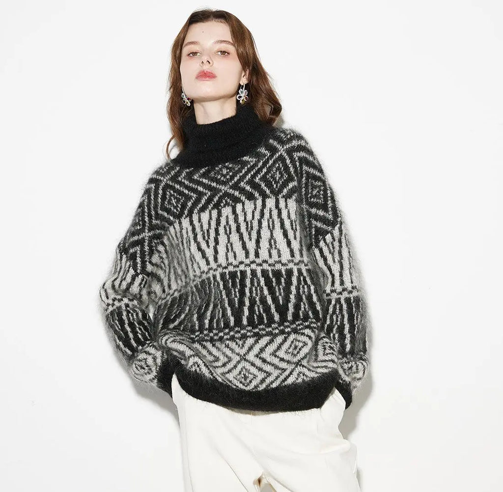 Cozy Vintage Mohair Turtleneck Sweater