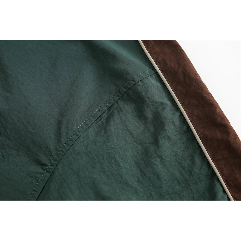 Vintage Patchwork Retro Windbreaker Jacket