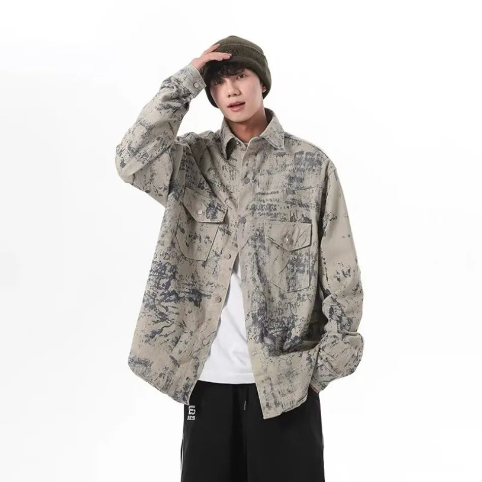 Zenith American High Street Tie Dye Denim Jacket