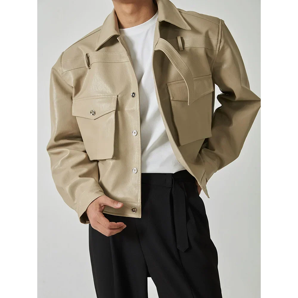 Men's Comfort Retro Versatile Oversized PU Leather Jacket