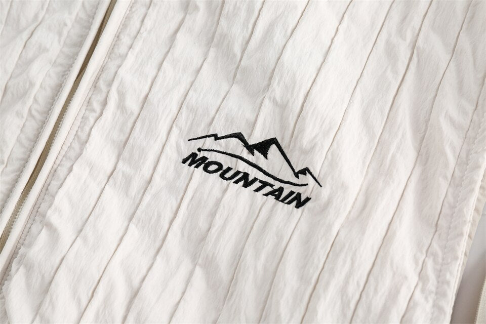 Y2k Windbreaker Hooded Zip-up Jacket