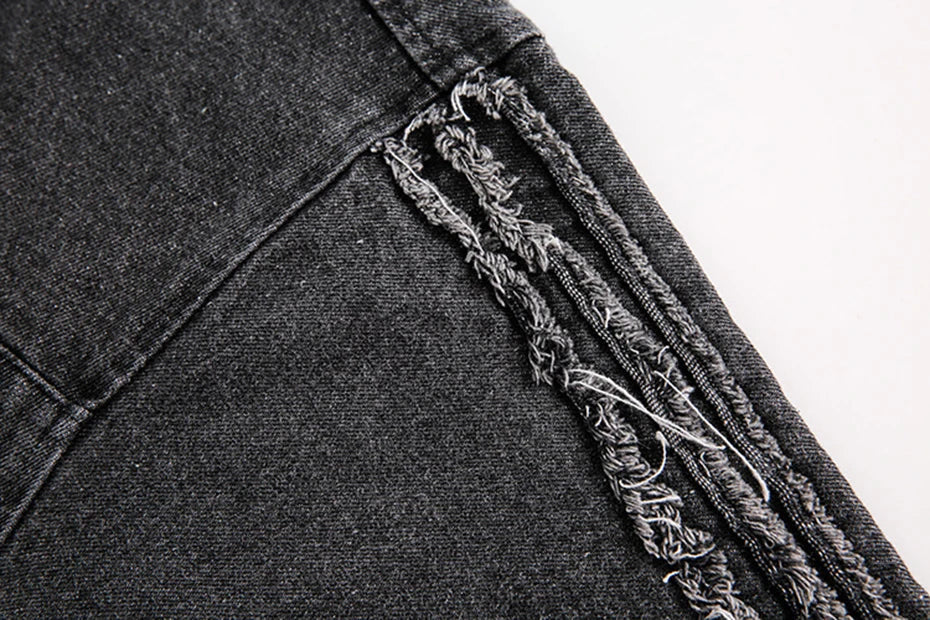 Embroidered Number Hooded Jacket