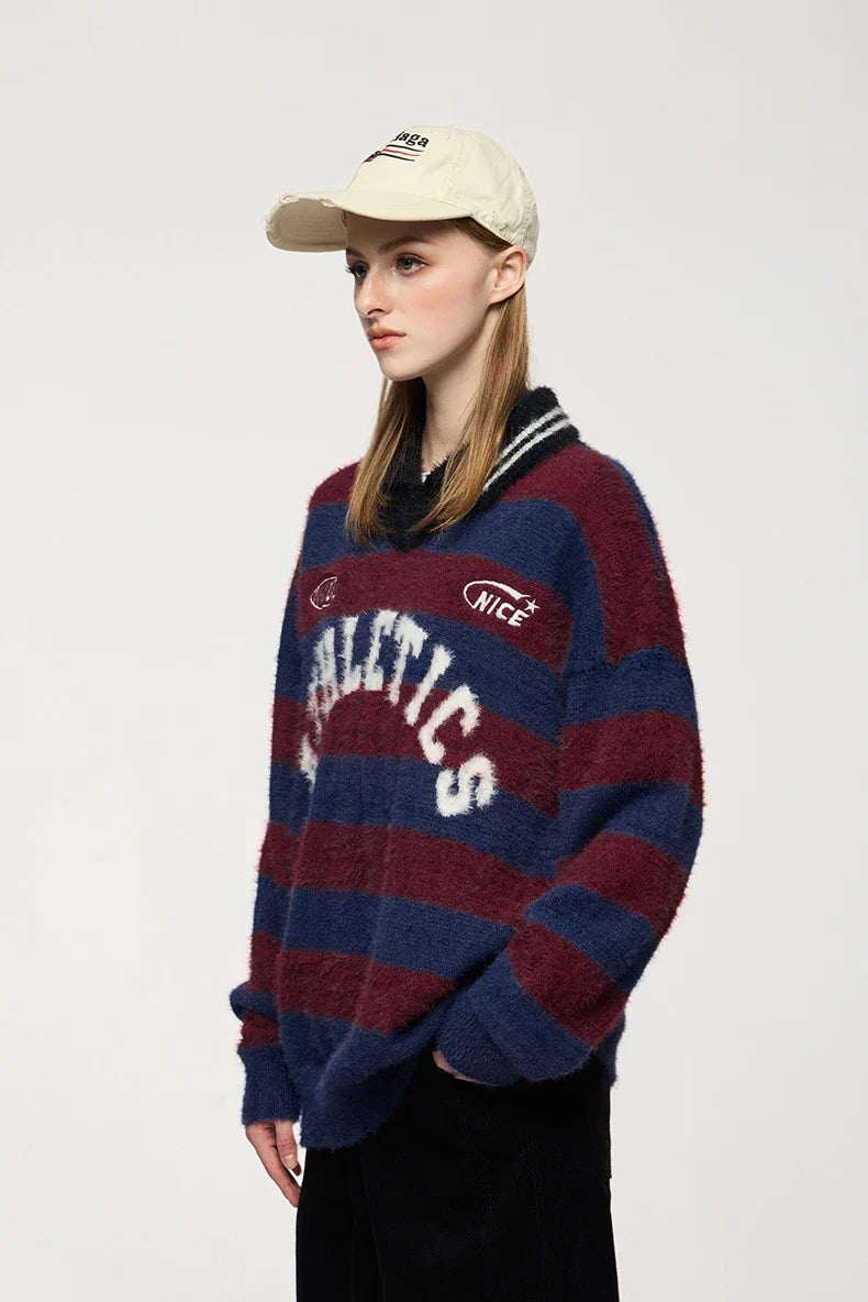 Striped Athletic Sweater