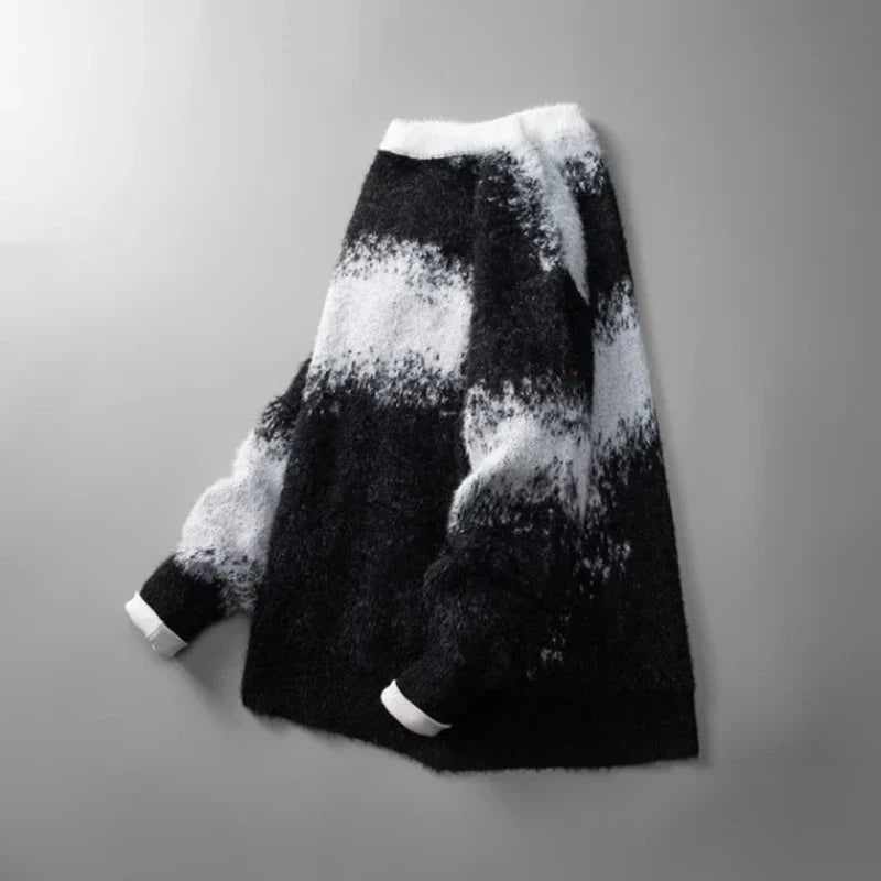 Streetwear Casual Vintage American Style Knitted Sweater