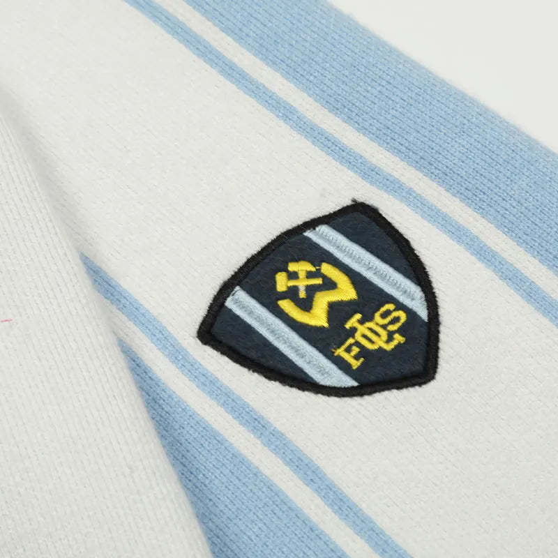 Vintage Embroidered Striped Knitted Sweater