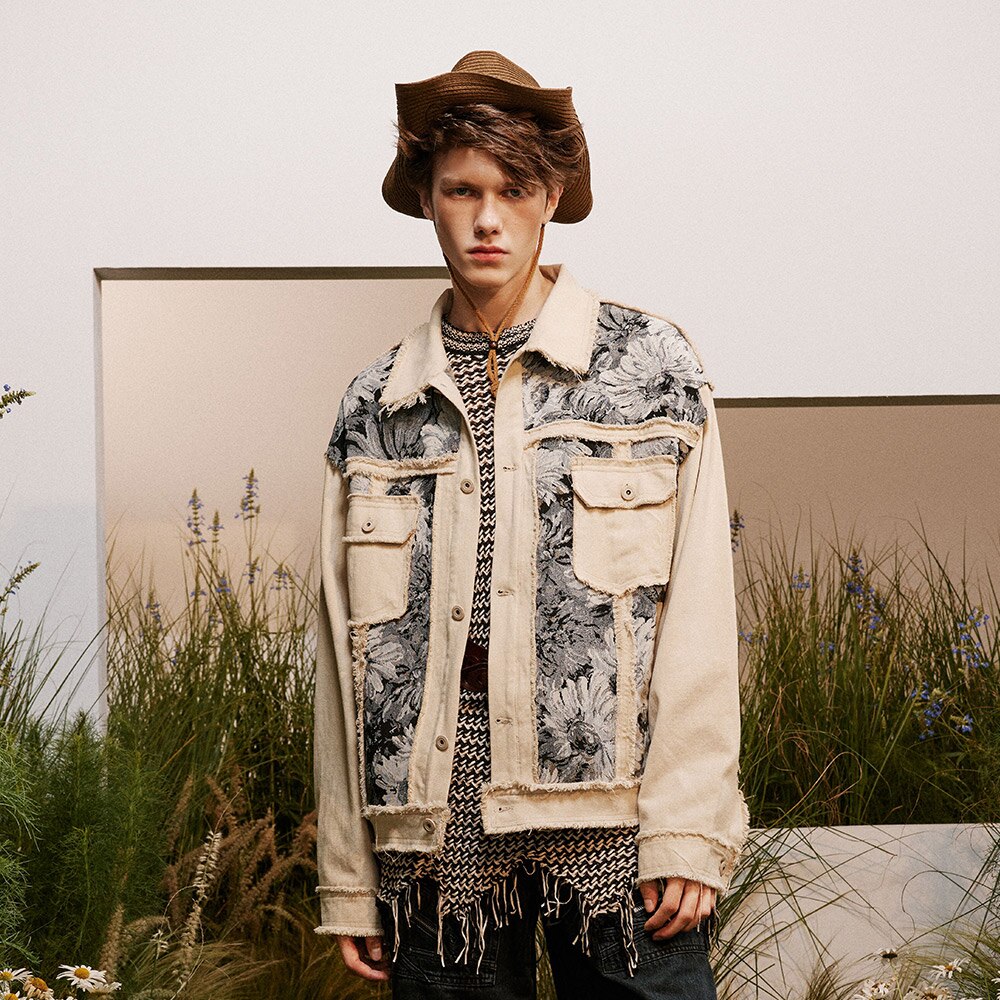 Vintage Flower Patch Denim Jacket