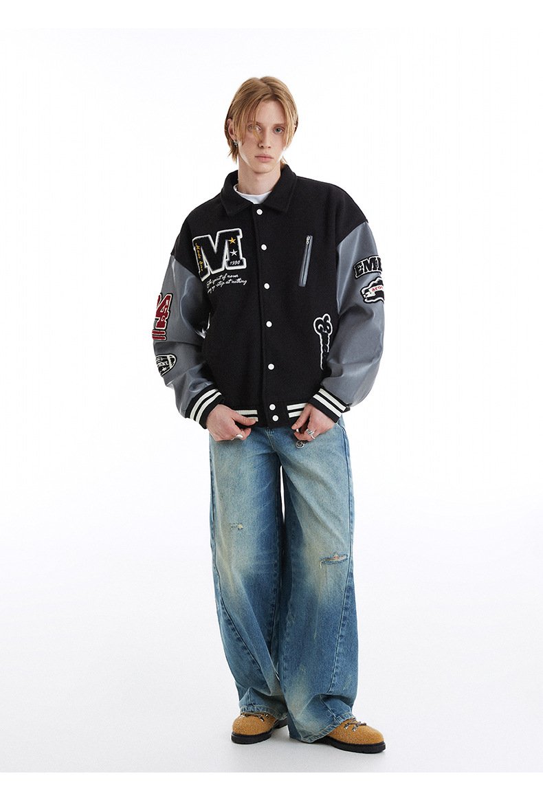 Patchwork Varsity Jacket