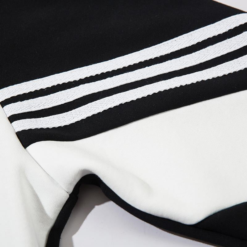 Black & White Patchwork Sweatshirt