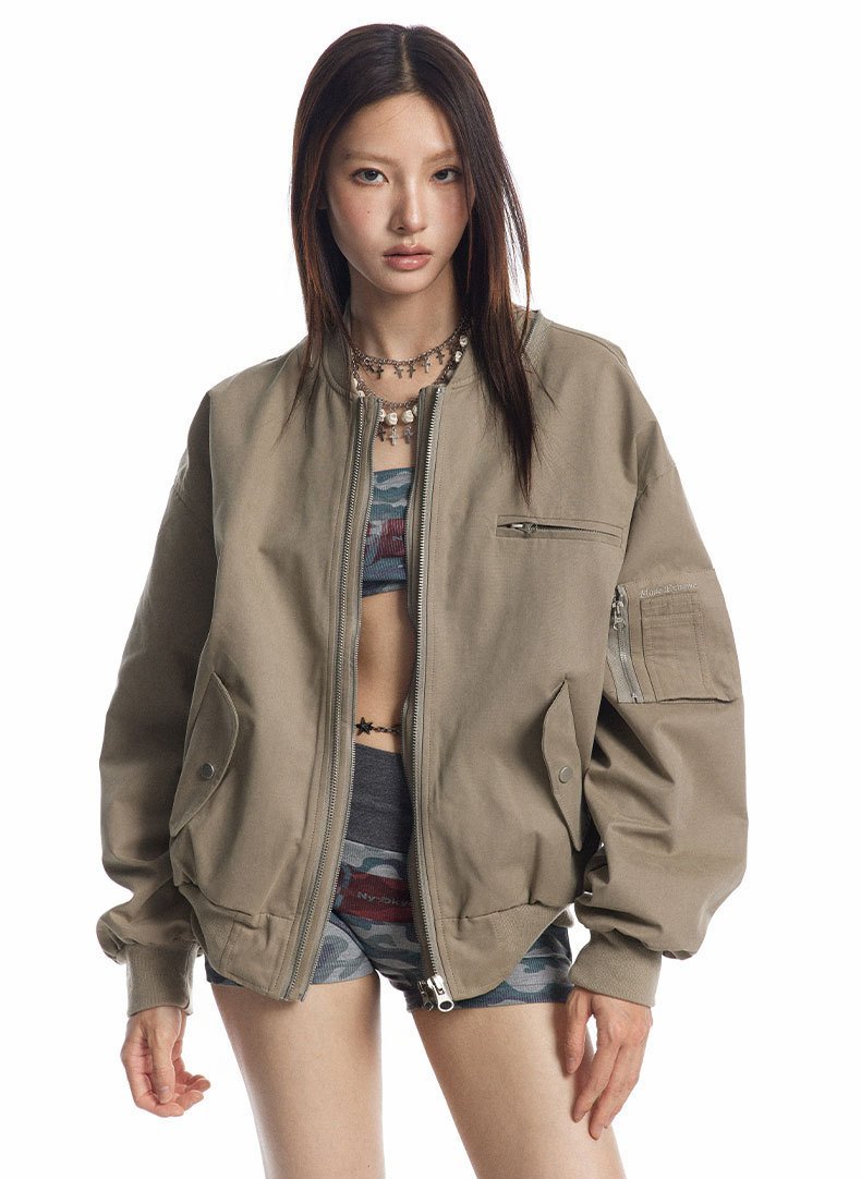 Y2K Frontline Aviator Jacket