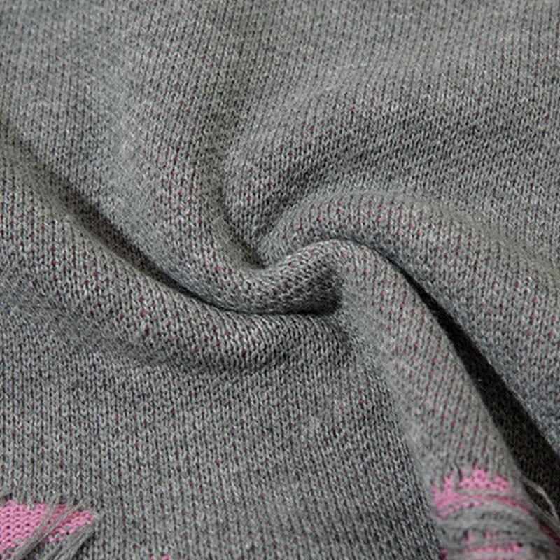 Loose Ripped Shoulder Sweater