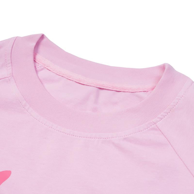 Pink Letter Skull Print Sweatshirt