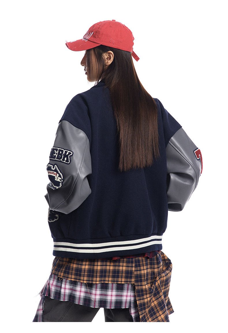 Patchwork Varsity Jacket
