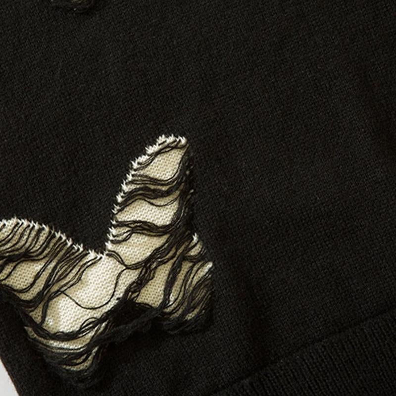 Ripped Butterflies Sweater