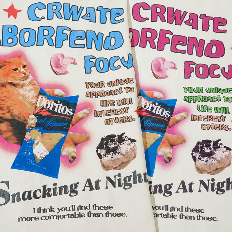 Cute Cat Print Sweatshirt