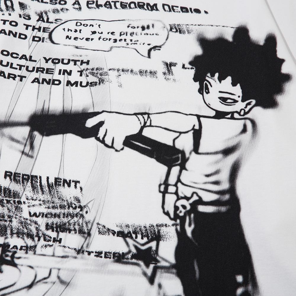 Street Art Character Graphic Sweatshirt