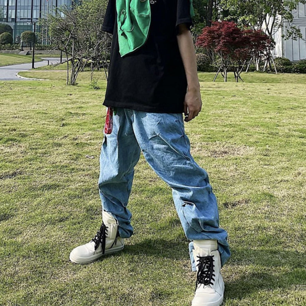 Vintage Washed Twisted Jeans