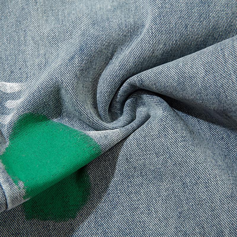 Colorful Graffiti Denim Jeans