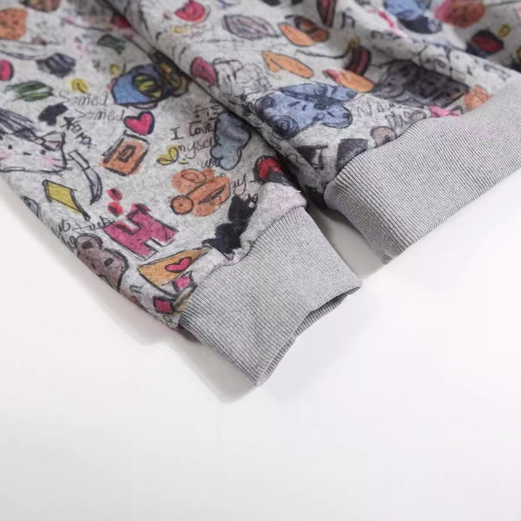 Graffiti Vibes Zip-up Hoodie