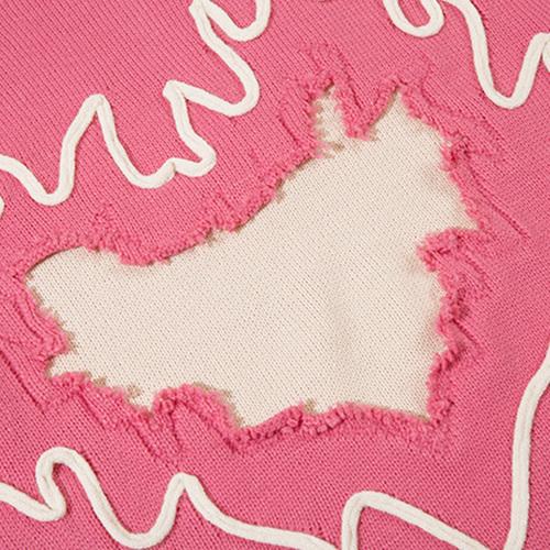 Fiery Heart Loose Knitted Sweater