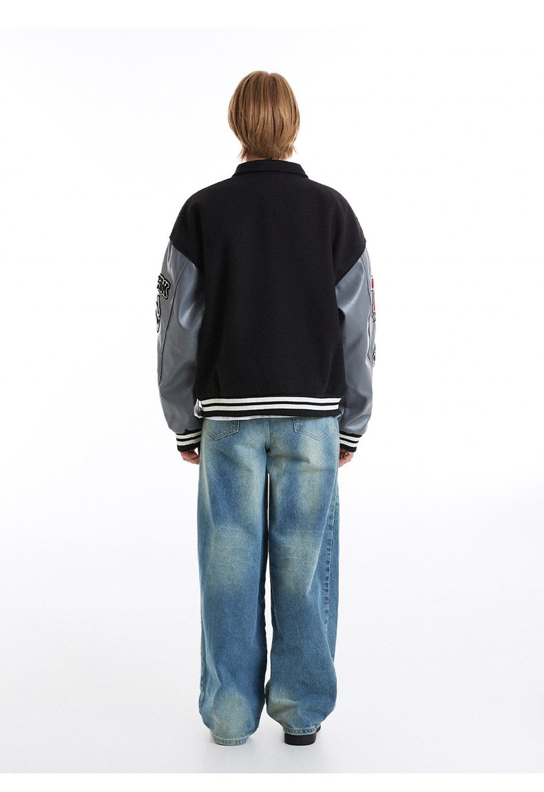Patchwork Varsity Jacket